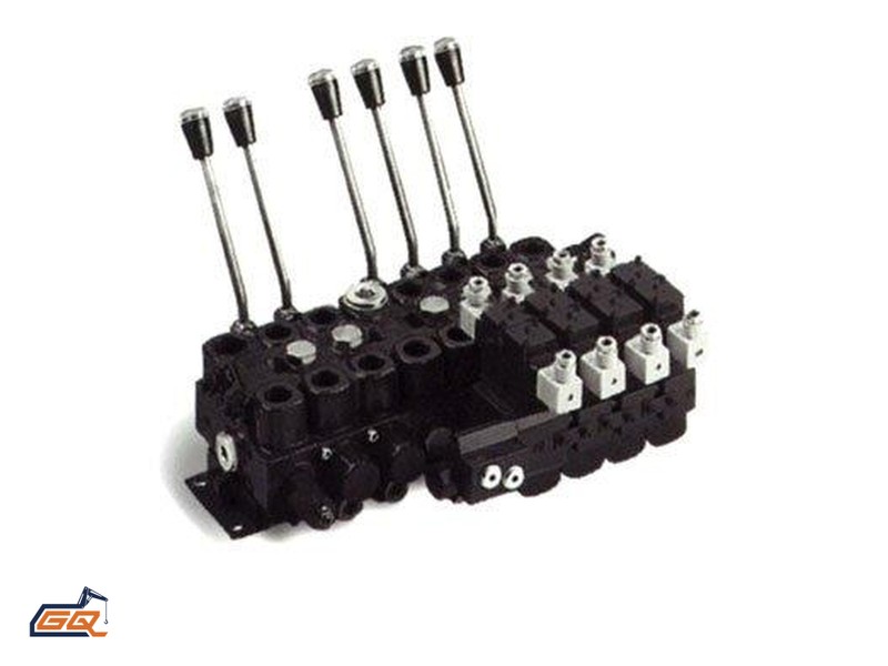 Hydraulic control valve bank with manual levers Hydraulic control valve bank with manual levers
