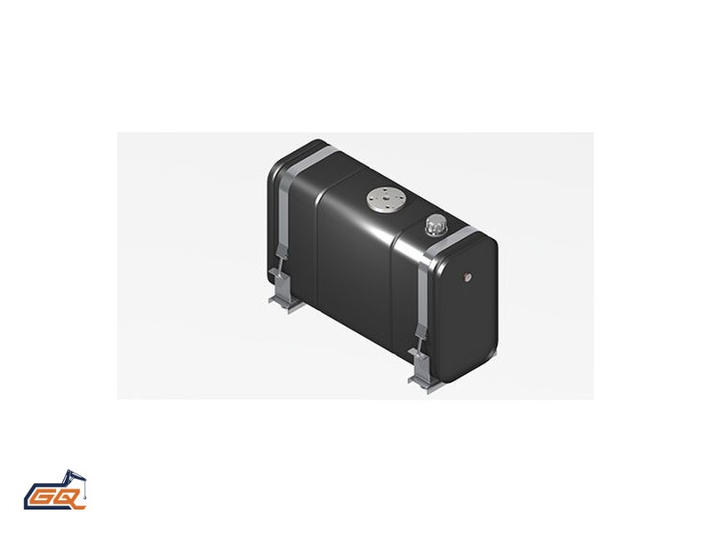 Steel hydraulic oil tank mounted on the truck sub-frame